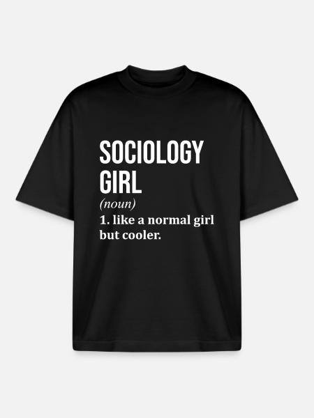 Sociology - Boxy Heavyweight Unisex Organic T-Shirt by Stanley/Stella - black