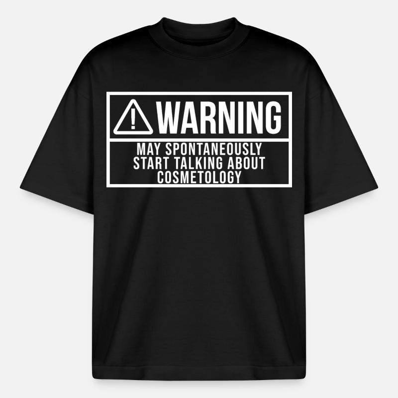 Cosmetology - Boxy Heavyweight Unisex Organic T-Shirt by Stanley/Stella - black