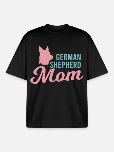 Schäferhund Mutter - Boxy Heavyweight Unisex Organic T-Shirt von Stanley/Stella - Schwarz
