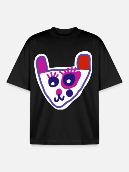 PANDA2 - Boxy Heavyweight Unisex Organic T-Shirt von Stanley/Stella - Schwarz