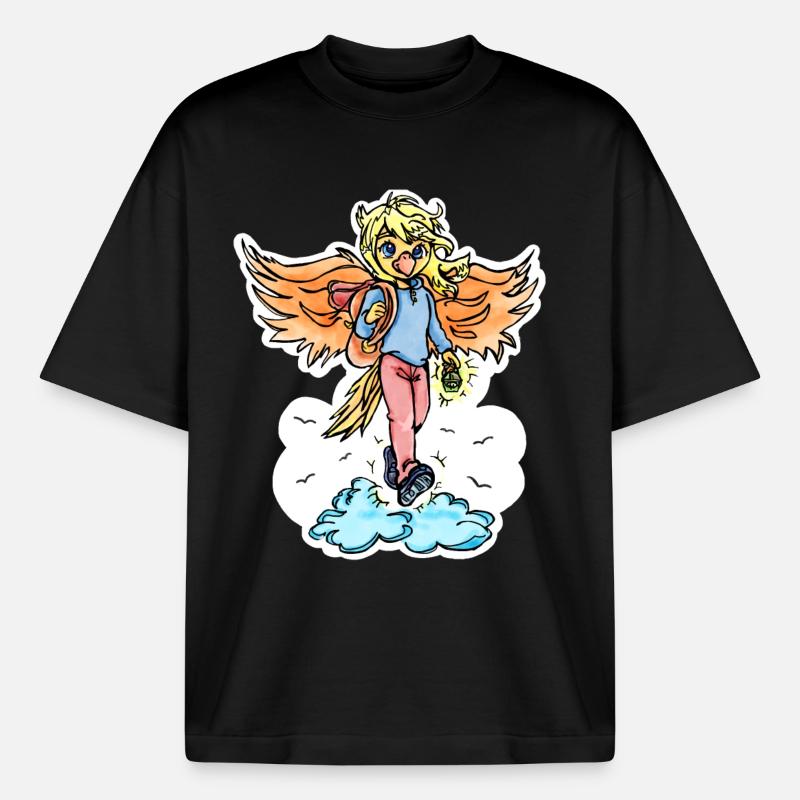 Migration vers le cloud - T-shirt unisexe boxy épais biologique Stanley/Stella - noir
