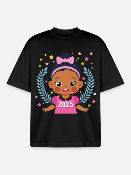 Children 2025 - Boxy Heavyweight Unisex Organic T-Shirt by Stanley/Stella - black