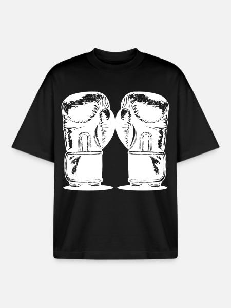 Boxing - Boxy Heavyweight Unisex Organic T-Shirt by Stanley/Stella - black