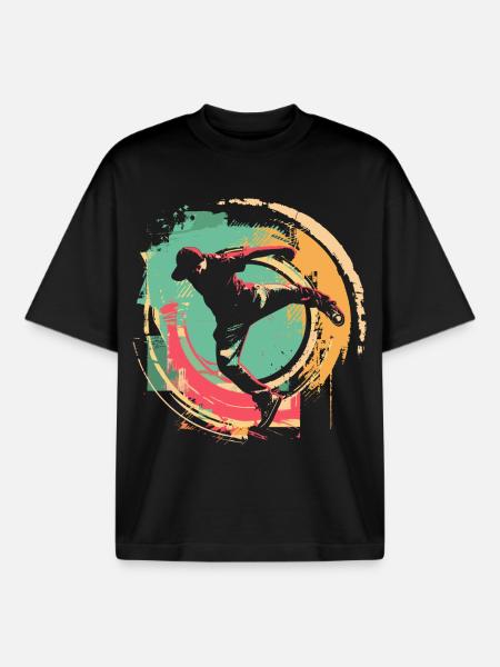Oldschool B-Boy - Boxy Heavyweight Unisex Organic T-Shirt by Stanley/Stella - black