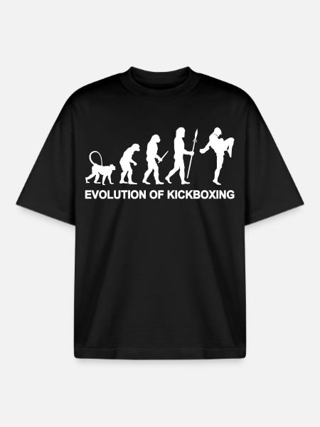 Development of kickboxing - Boxy Heavyweight Unisex Organic T-Shirt by Stanley/Stella - black