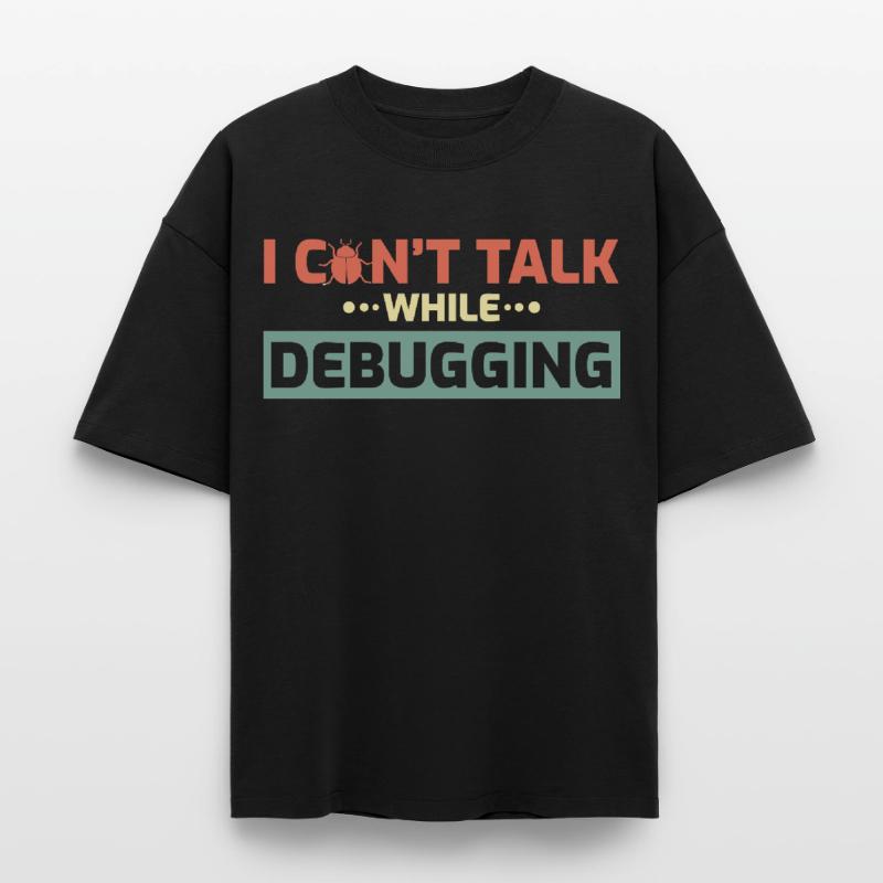 I Can't Talk While Debugging Boxy Heavyweight Unisex Organic T-Shirt von Stanley/Stella