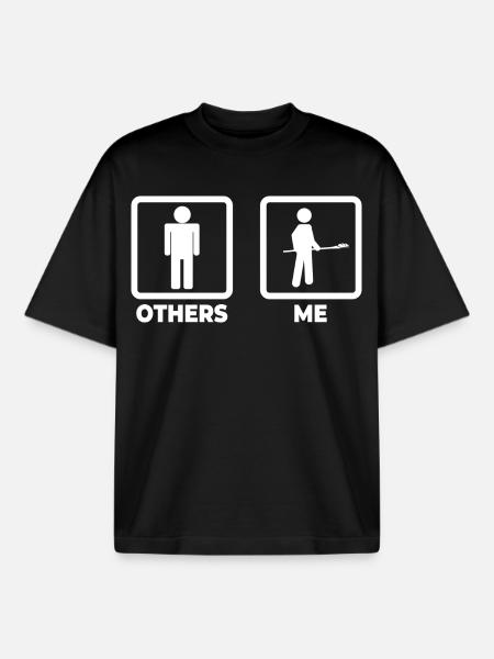 Baker stick figure - Boxy Heavyweight Unisex Organic T-Shirt by Stanley/Stella - black