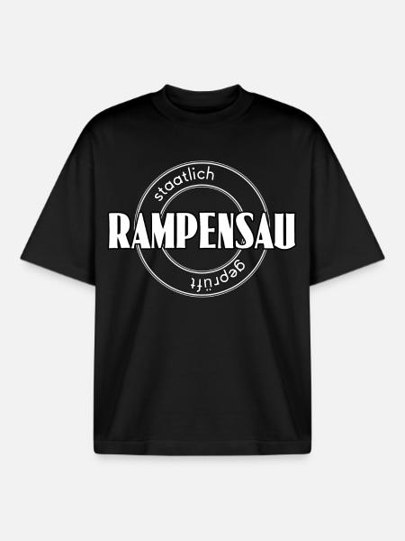 Rampensau - Boxy Heavyweight Unisex Organic T-Shirt von Stanley/Stella - Schwarz