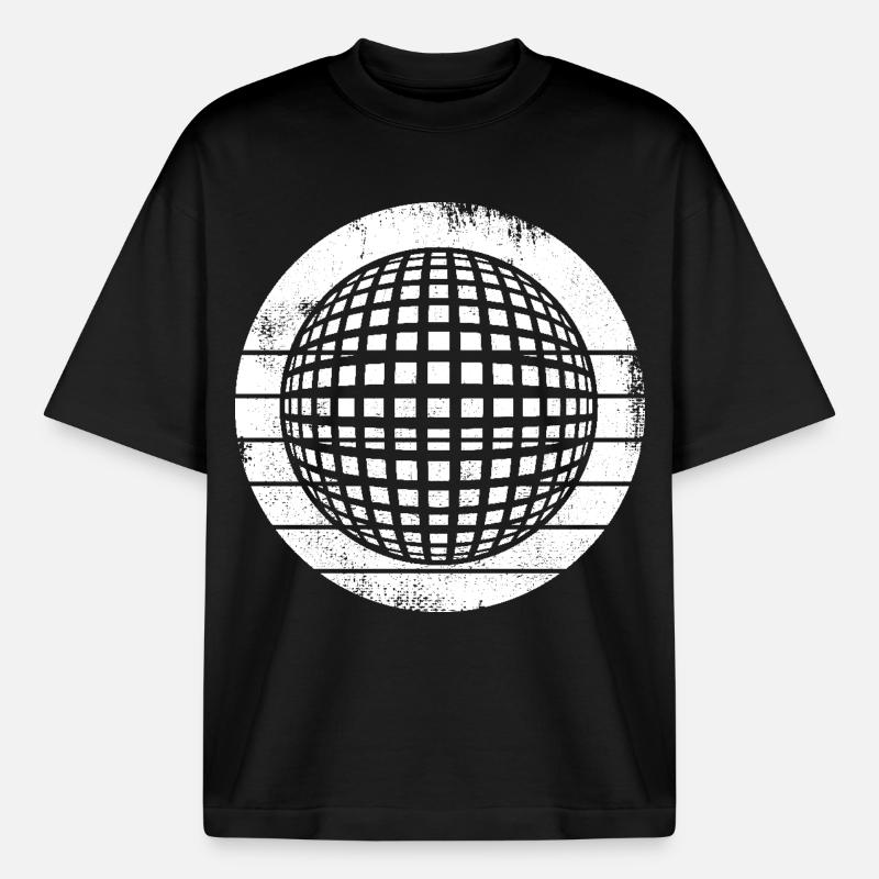 80er Disco - Boxy Heavyweight Unisex Organic T-Shirt von Stanley/Stella - Schwarz