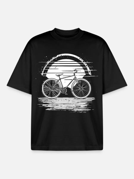 Radfahrer - Boxy Heavyweight Unisex Organic T-Shirt von Stanley/Stella - Schwarz