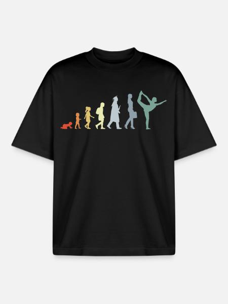 Devenir professeur de yoga - T-shirt unisexe boxy épais biologique Stanley/Stella - noir