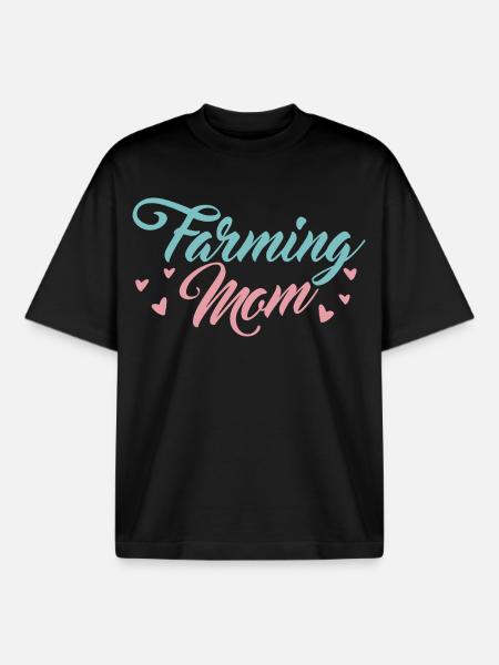 Bäuerin Mama - Boxy Heavyweight Unisex Organic T-Shirt von Stanley/Stella - Schwarz