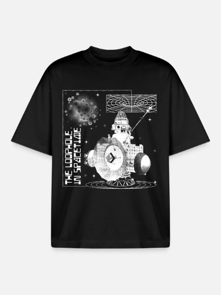 Hole in the space-time continuum - Boxy Heavyweight Unisex Organic T-Shirt by Stanley/Stella - black