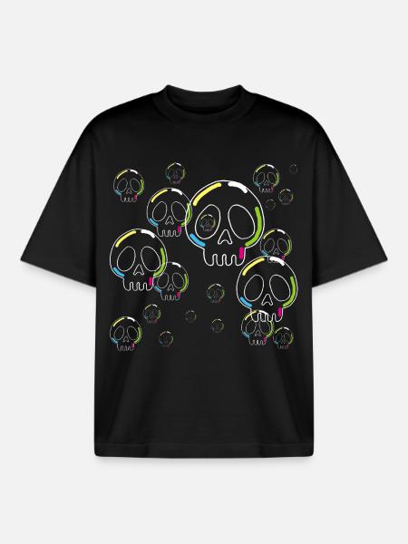 Soap Skulls - Boxy Heavyweight Unisex Organic T-Shirt by Stanley/Stella - black