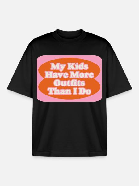 Outfit Battle Mom vs. Kids - Boxy Heavyweight Unisex Organic T-Shirt by Stanley/Stella - black