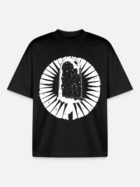 Cream Sketch - Boxy Heavyweight Unisex Organic T-Shirt by Stanley/Stella - black