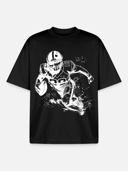 Footballeur - T-shirt unisexe boxy épais biologique Stanley/Stella - noir