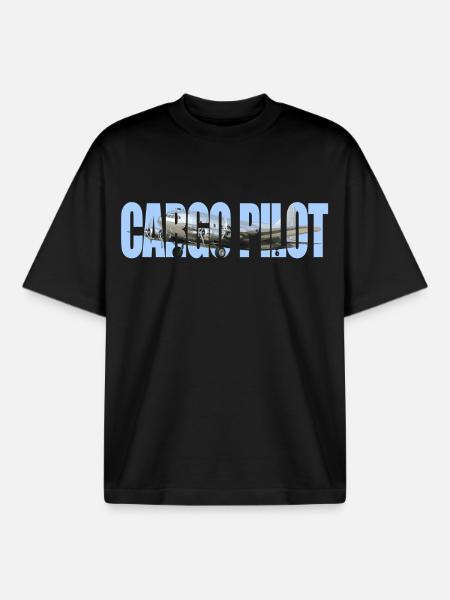 Cargo pilot B-307 - Boxy Heavyweight Unisex Organic T-Shirt von Stanley/Stella - Schwarz