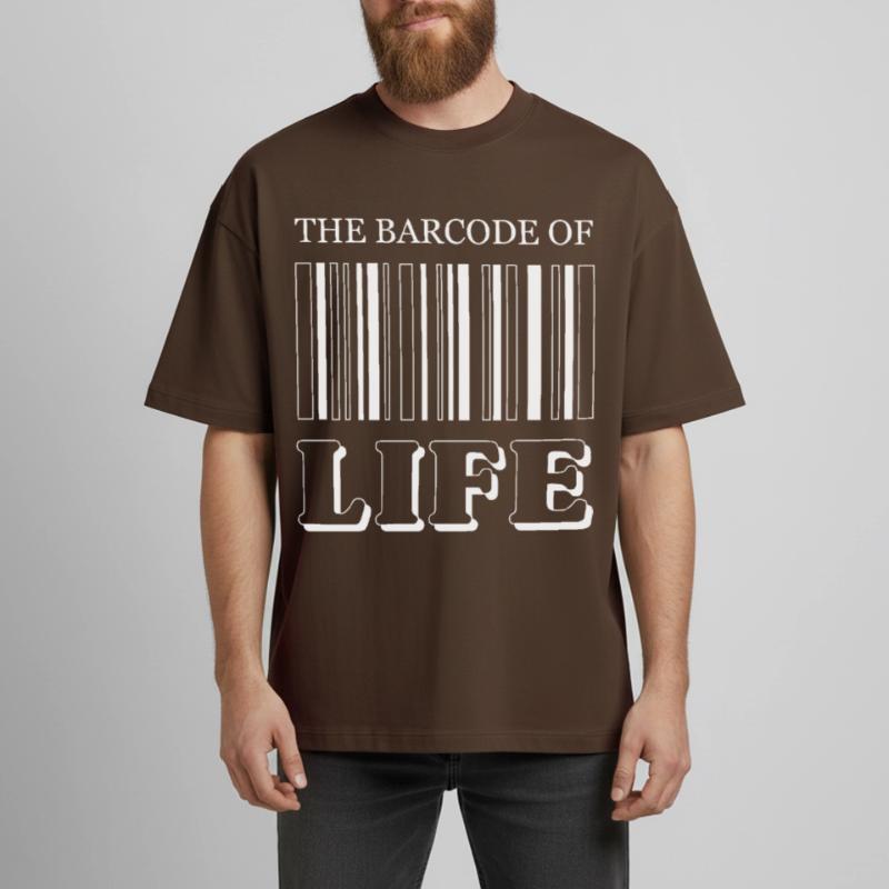 Le code-barres de la vie / Der Strichcode des Lebens T-shirt unisexe épais coupe boxy Stanley/Stella