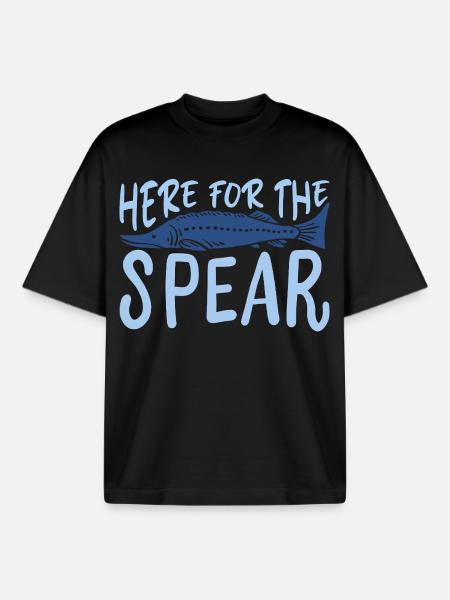 Spearfish Fishing - Boxy Heavyweight Unisex Organic T-Shirt by Stanley/Stella - black