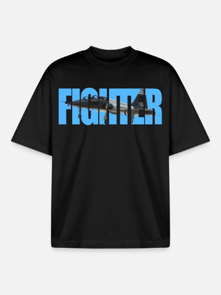 Fighter T-38 Talon - Boxy Heavyweight Unisex Organic T-Shirt by Stanley/Stella - black