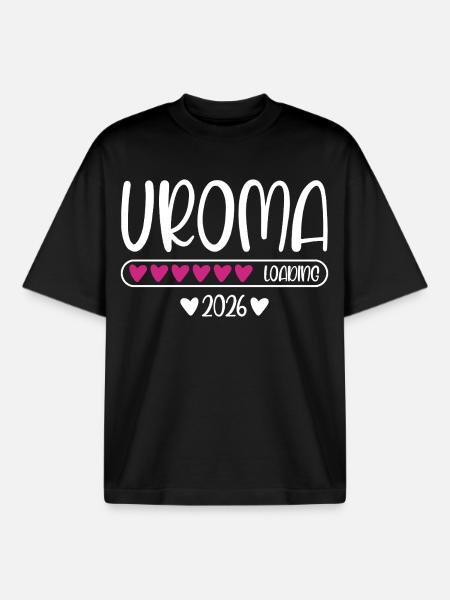 Uroma 2026 loading - Boxy Heavyweight Unisex Organic T-Shirt von Stanley/Stella - Schwarz