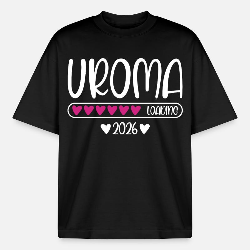 Uroma 2026 loading - Boxy Heavyweight Unisex Organic T-Shirt von Stanley/Stella - Schwarz