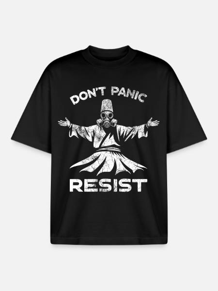 Resists - Boxy Heavyweight Unisex Organic T-Shirt by Stanley/Stella - black