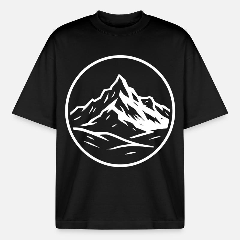 Gran Paradiso - Boxy Heavyweight Unisex Organic T-Shirt von Stanley/Stella - Schwarz