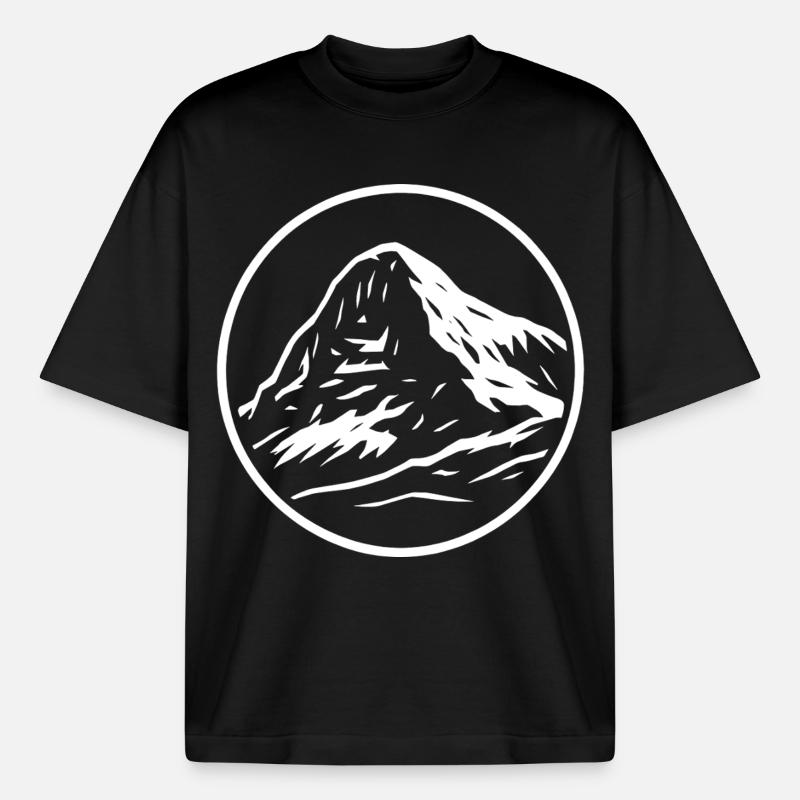 Eiger - Boxy Heavyweight Unisex Organic T-Shirt by Stanley/Stella - black