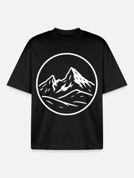 Watzmann - Boxy Heavyweight Unisex Organic T-Shirt by Stanley/Stella - black