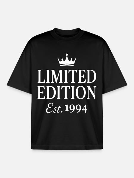 Limited Edition Est. 1994 - Boxy Heavyweight Unisex Organic T-Shirt by Stanley/Stella - black