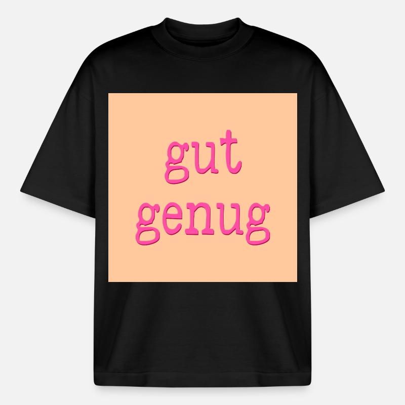 nervensystem gut genug - Boxy Heavyweight Unisex Organic T-Shirt von Stanley/Stella - Schwarz