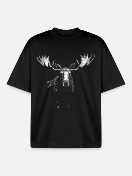 Élan - T-shirt unisexe boxy épais biologique Stanley/Stella - noir