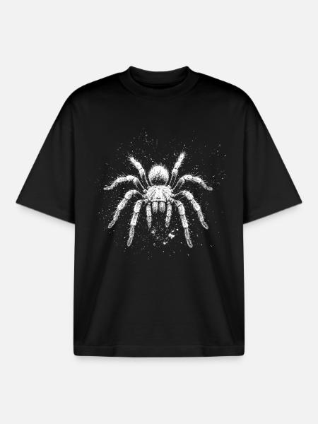 Tarantula - Boxy Heavyweight Unisex Organic T-Shirt by Stanley/Stella - black