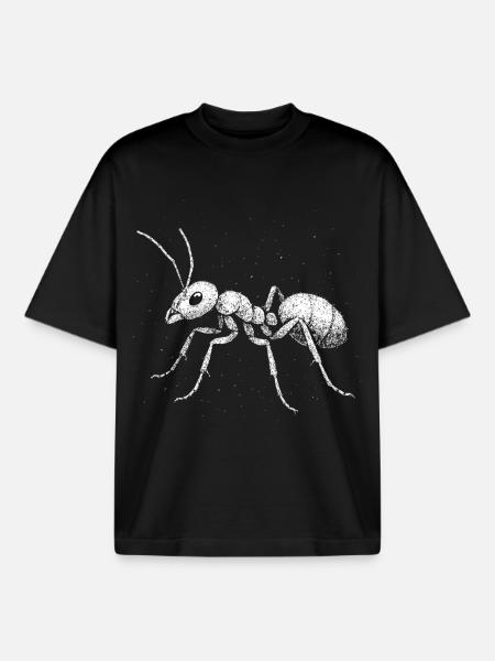 Ant - Boxy Heavyweight Unisex Organic T-Shirt by Stanley/Stella - black