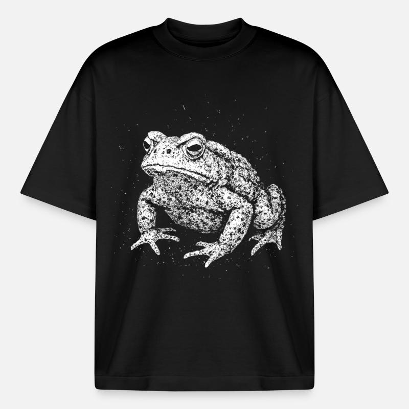 Toad - Boxy Heavyweight Unisex Organic T-Shirt by Stanley/Stella - black
