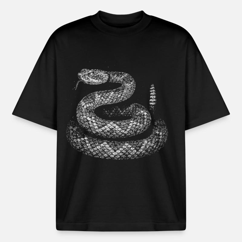 Snake - Heavyweight Boxy Unisex T-Shirt by Stanley/Stella - black
