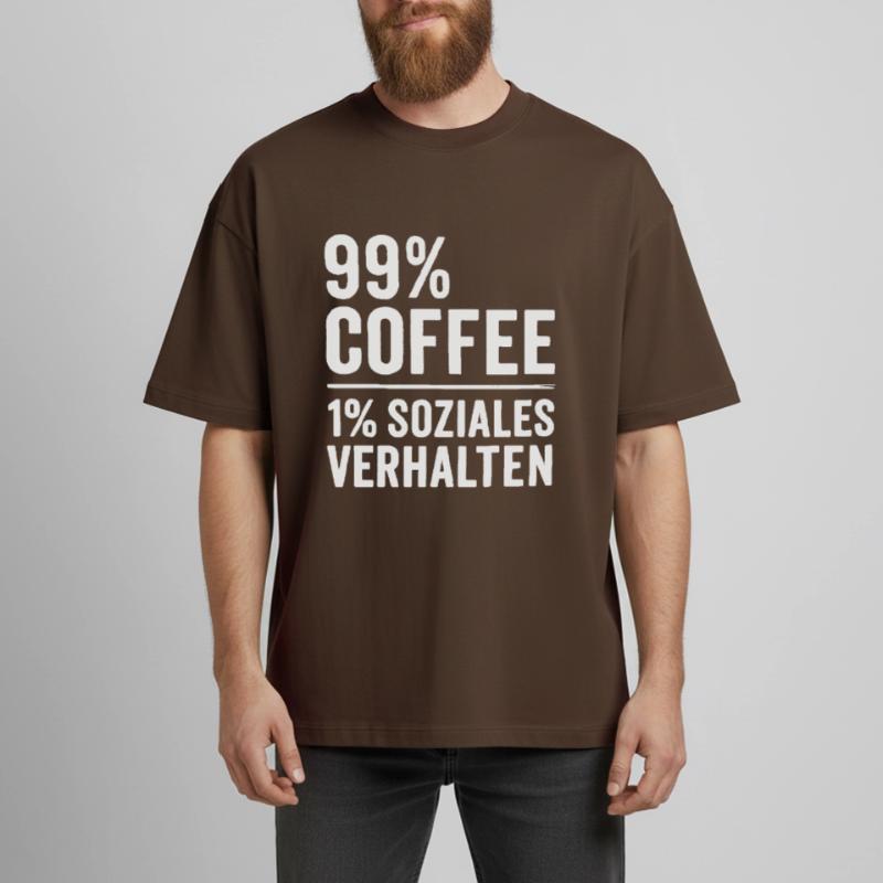 99 % Café T-shirt unisexe épais coupe boxy Stanley/Stella