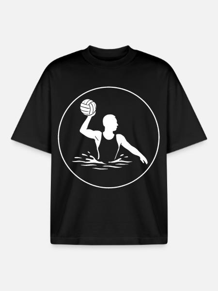Water polo power - Boxy Heavyweight Unisex Organic T-Shirt by Stanley/Stella - black