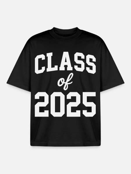 Class of 2025 - Boxy Heavyweight Unisex Organic T-Shirt by Stanley/Stella - black