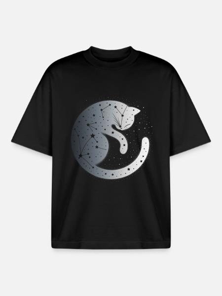 Silence - T-shirt unisexe boxy épais biologique Stanley/Stella - noir