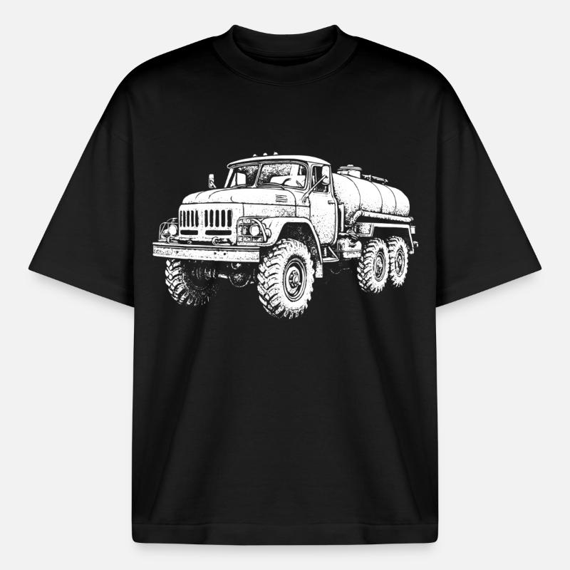 Schwerlast-Koloss Retro - Boxy Heavyweight Unisex Organic T-Shirt von Stanley/Stella - Schwarz