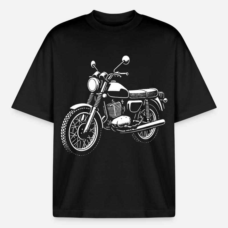 Zweitakt-Legende Retro - Boxy Heavyweight Unisex Organic T-Shirt von Stanley/Stella - Schwarz
