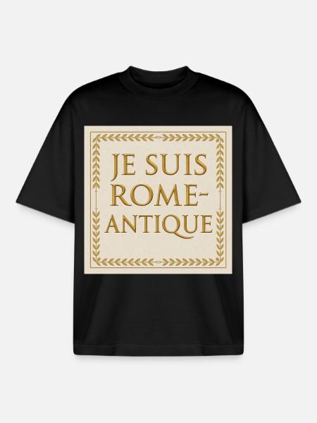I Am Ancient Rome - Boxy Heavyweight Unisex Organic T-Shirt by Stanley/Stella - black