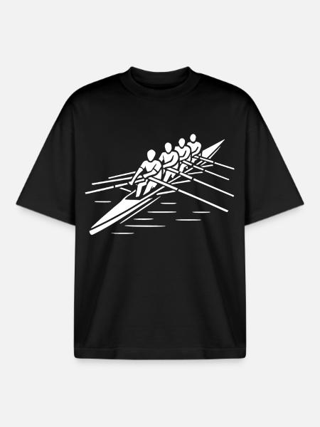 Rhythm at the helm - Boxy Heavyweight Unisex Organic T-Shirt by Stanley/Stella - black