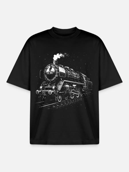 Géant d’acier la nuit - T-shirt unisexe boxy épais biologique Stanley/Stella - noir