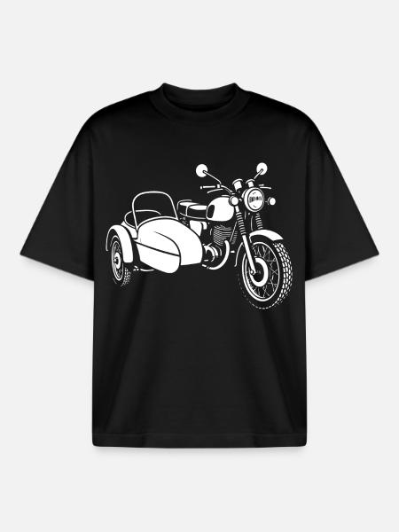 Eastern legend on three wheels - Boxy Heavyweight Unisex Organic T-Shirt by Stanley/Stella - black