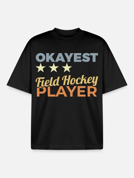 Bester Hockeyspieler - Boxy Heavyweight Unisex Organic T-Shirt von Stanley/Stella - Schwarz