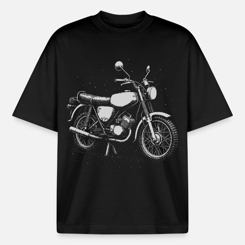 Zweitakt Liebe - Boxy Heavyweight Unisex Organic T-Shirt von Stanley/Stella - Schwarz
